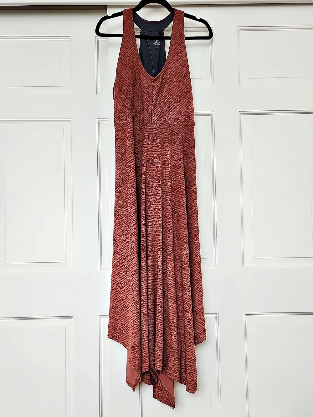 prAna midi dress Printed in Pink And Brown Size XL